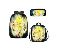 (15) Sonic 3 Piece School Bag Lunch Bag Pencil Case Kids Set