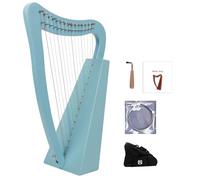 15 Strings Irish Celtic Harp for Music Lovers Beginners, Nylon Strings Lyre Harp with Durable Bag Tuning Wrench Music Book and Spare Strings(Cyon)