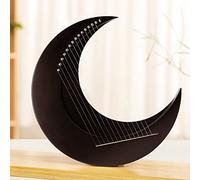 15 Strings Lyre Harp, C Tone Moon Lyre Harp for Kids & Adults, Wooden Musical Instrument with Stand