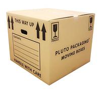 15 Strong Extra Large Cardboard Storage Packing Moving House Boxes with Carry Handles and Room List 53cm x 53cm x 41cm 115 litres