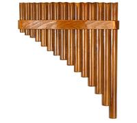 15-tube Bamboo Panpipe In G Key With Hoop Left Hand And Right Hand Panpipe Musical Instrument Suitable For Beginner Students (Color : Left hand)