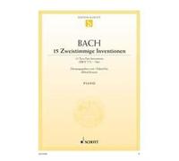 15 two-part Inventions BWV 772-786 piano (easy - intermediate) Bach Schott Music
