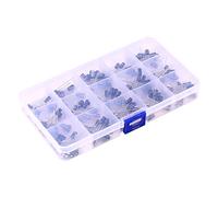15 Value 200pcs Electrolytic Capacitor Assortment Kit Low Voltage 0.1uF-220uF with Box for Electronic DIY Component