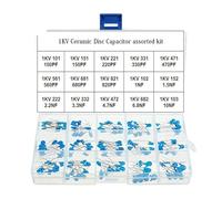 15 Values 150 Pcs 1KV / 100pF to 10nF High Voltage DIP Ceramic Capacitor Assortment Kit IDGTTLDF