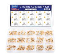 15 Values Ceramic Capacitor Kit,300pcs Multilayer Monolithic Capacitors Assortment100pf-10uf