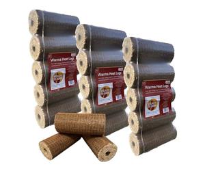 15 Warma Heat Logs Eco Briquettes Fuel 26kg (3 Pack of 5 Logs)- High Heat Output & Low Ash - 100% Sustainable - For Stoves Multi Fuel Wood Burners Chimeneas Open Outdoor Fire Pits