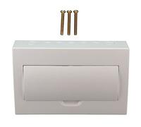 15 Way Circuit Breaker Box, Power Distribution Box with DIN Rail, Stainless Steel Shell and PC Cover for Indoor Outdoor Use, Surface Mounted Junction Box for Home Workshop Hotel