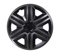 15" Wheel Covers Hubcap Universal 4 PCS Solid Graphite ABS Adjustable Heavy Duty