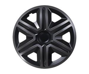 15" Wheel Covers Hubcap Universal 4 PCS Solid Graphite ABS Adjustable Heavy Duty