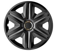 15" Wheel Covers Hubcaps 4 PCS Graphite ABS Weather Resistant Durable Universal