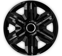 15" Wheel Covers Hubcaps Universal 4 PCS ABS Adjustable Easy Assembly Black UK