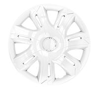 15" Wheel Trim Covers Hub Caps Set of 4 White Gloss Super Resistant Universal UK