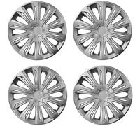 15" Wheel Trims Covers Hubcaps Universal 4PCS 15 inch Silver ABS Resistant UK HQ