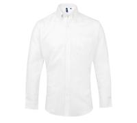 Premier Men's Signature Oxford Long Sleeve Work Shirt in White | Size: 15 inches Premier White 15 inches
