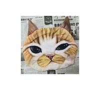 (15 Without filler) Newest 2022 3D Printed Dog Cat face Car Headrest Neck Rest Auto Neck Safety