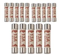 15 x 13Amp Fuses BS1362 Electrical Ceramic Household Domestic Mains Shaver Plug Top Fuses UK - BS Ceramic Tube Cartridge Fuse Pack