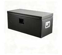 15"x 15"x 30" Steel Truck Bed Toolbox with Split Lift Lids & Gas Shock Assist - Pry-Resistant Lockable t-Handle Weatherproof Storage Chest for Pickup, Trailer, RV, Job Site & Off-Road Use Black