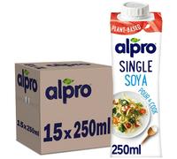 15 x 250ml Alpro Single Soya Alternative to Cream Pour and Cook Plant-Based