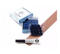 15 X 9mm Leather Blue Diamond Snooker Pool Cue Tips - FREE C&C Cue Tip Gel Glue