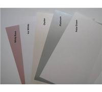 15 x A4 2-Sided Pearlescent Shimmer Paper 125gsm - Platinum/Silver