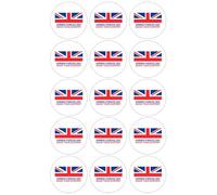 15 x Armed Forces Day UK Flag Edible Cupcake Toppers - Wafer Card or Icing - Army Celebration Themed Party Decorations Perfect For Brownies Cookies Muffins & More! (Edible Wafer Card)