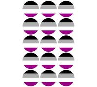 15 x Asexual Pride Flag Edible Wafer or Icing Cupcake Topper Fun Party Cake Decorations Perfect For Brownies Cookies Muffins & More!… (Edible Wafer Card)