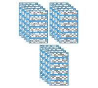 15 X Bingo Book 1-600 | 6 to View Numbered Bingo Tickets Pad | Bingo Flyer Book for Christmas, New Year, Family Fun, Party Games, Office Events, Get Together & Holiday (Blue)