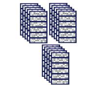 15 X Bingo Book 1-600 | 6 to View Numbered Bingo Tickets Pad | Bingo Flyer Book for Christmas, New Year, Family Fun, Party Games, Office Events, Get Together & Holiday (Royal Blue)