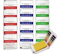 15 x Calibration Powder + PH Strip, pH Meter 4.00, 6.86, 9.18, pH Calibration Powder, Calibration pH Buffer Solution Set for Accurate Results, 5 Sets with 3 Solutions Each