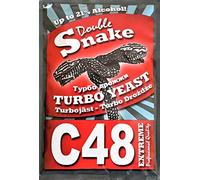 15 x Double Snake C48 - Turbo Yeast, Vodka Yeast, Yeast for Mash