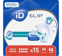 15 x iD Slip Maxi Prime Medium Adult Unisex Incontinence Slips | 1 Pack of 15