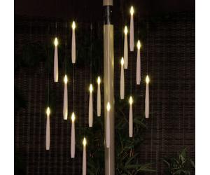 15 X Noma Magic Candle Flame Chandelier String Parasol Garden Lights Battery