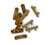 15 x PVC Window Drain Caps Weep Hole Drainage Covers uPVC Double Glazing Tan Oak