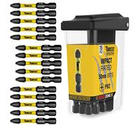 15 x SabreCut SCRPH25015B 50mm PH2 Magnetic Impact Screwdriver Driver Bits Set in a TIC TAC Box Single Ended Phillips Heavy Duty