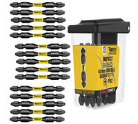 15 x SabreCut SCRPZ26515B 65mm PZ2 Magnetic Impact Screwdriver Driver Bits Set in a TIC TAC Box Double Ended Pozi Pozidriv Heavy Duty