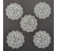15 x Simply Heaven Edible Pre-Made Ready to Use Edible Cake Lace Made from mat 1 (Ivory)