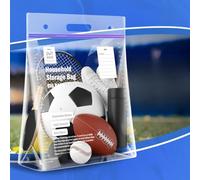 15 XX-Large Plastic Storage Bags, 10 Gallons, Zero BPA, Double Zipper Seal, 3 Mils Thick, Double Layer Carry Handle, 24"x20"x7", Moving, Seasonal, Travel