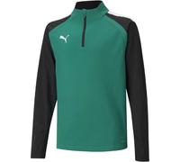 (15 Years, Green) Puma Childrens/Kids TeamLIGA Quarter Zip Fleece Top