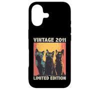 15 Years Old Gift Retro Vintage 2011 Cat Lover 15th Birthday Case for iPhone 17