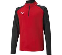 (15 Years, Red) Puma Childrens/Kids TeamLIGA Quarter Zip Fleece Top