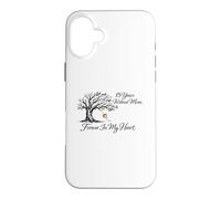 15 Years Without Mom Forever In My Heart Tree Leaf Memorial Case for iPhone 16 Plus