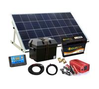 150/1000w Solar Panel Electricity Generator Kit Charge Control Battery Inverter