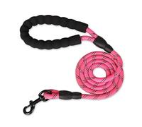 150/200/300cm Strong Dog Leash Pet Leashes Reflective For Big Small Medium Large Drag Pull Tow Golden Retriever for All Breeds(Rose Red,1.0cm 200cm)