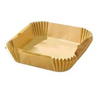 150/300pcs Disposable Air Fryer Paper Non-Stick Kitchen Baking Airfryer Mat Oilproof Micro-Wave Barbecue Pad Liner Accessories for Air Fryer(150pcs,Square)