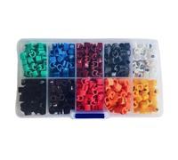 150-500PCS EC-0 EC-1 EC-2 Cable Marker Wire Marker Number 0 to 9 Size 1.5 sqmm Mix Colored PVC for Marking The Color-Coded Cables(EC-1-500pcs)