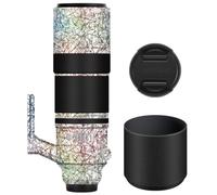 150-600 5.6-8 Camera Lens Sticker for Fujifilm XF 150-600mm F5.6-8 Coat Wraps Film Protector Vinyl Decal Skin(Splash Rainbow White)