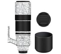 150-600 5.6-8 Camera Lens Sticker for Fujifilm XF 150-600mm F5.6-8 Coat Wraps Film Protector Vinyl Decal Skin(Cross White)