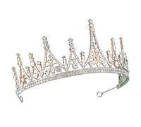 150 * 70MM Gold/Black Crystal Bridal Crown For Wedding Diamond Tiara Princess Queen Crown Rhinestone Bridal Headband