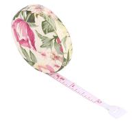 150 cm Soft Retractable Tape Measure Keychain, Dressmakers Tape Measure for Fitness, Sewing, Tailoring, Portable Measuring for Track Body Progress (Country Rose)