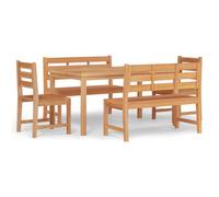 Solid Wood Teak Garden Dining Set Dining Table Chair Multi Sizes/Models vidaXL
